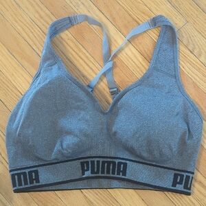 Puma Large Grey Sports Bra